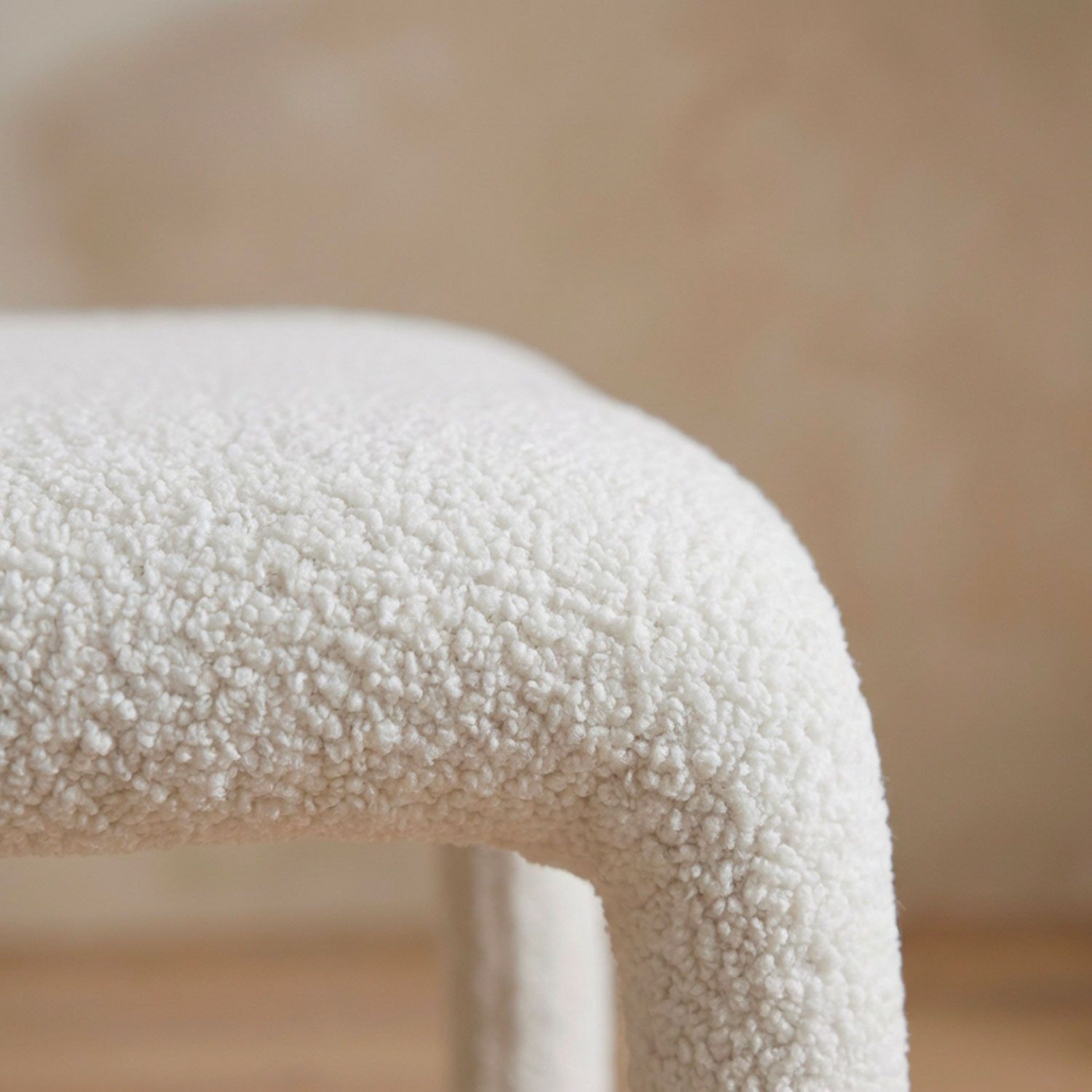 Tønder Dining Chairs – Bouclé Fabric – White (Set of 2) - Image 10