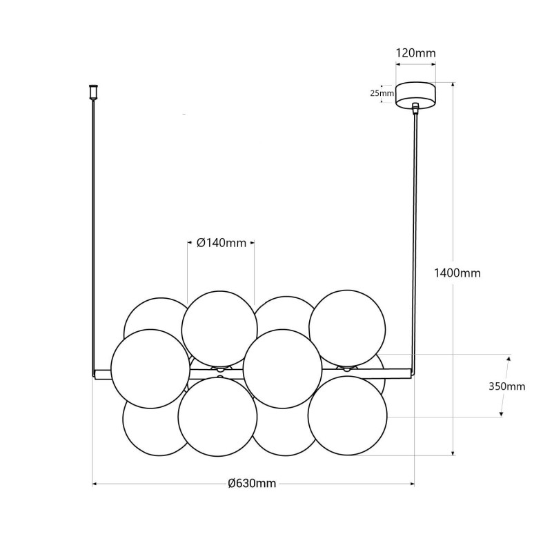 Hjärup Horizontal Acoustic Pendant Lamp - Imagem 7