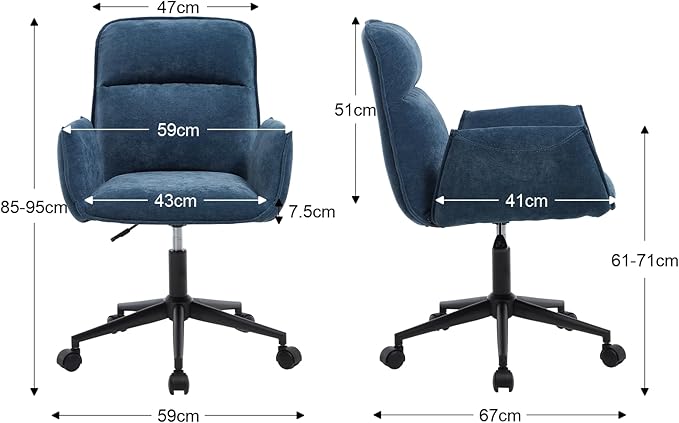Östermalm Office Chair – Blue - Imagem 4