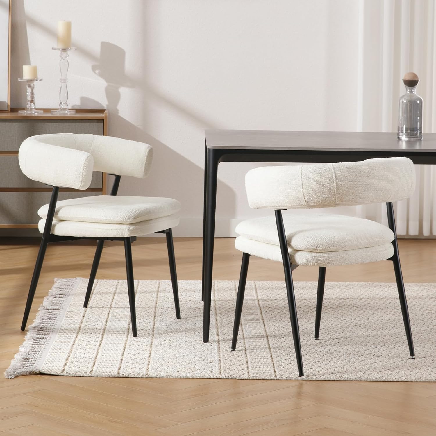 Cadeira de jantar branca Djursholm - 2 unidades