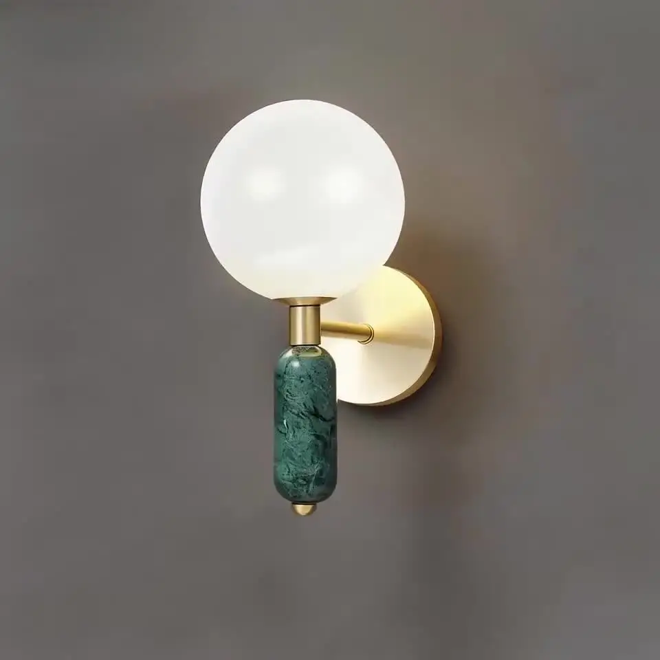 Haugesund - Candeeiro de parede de cabeceira em mármore