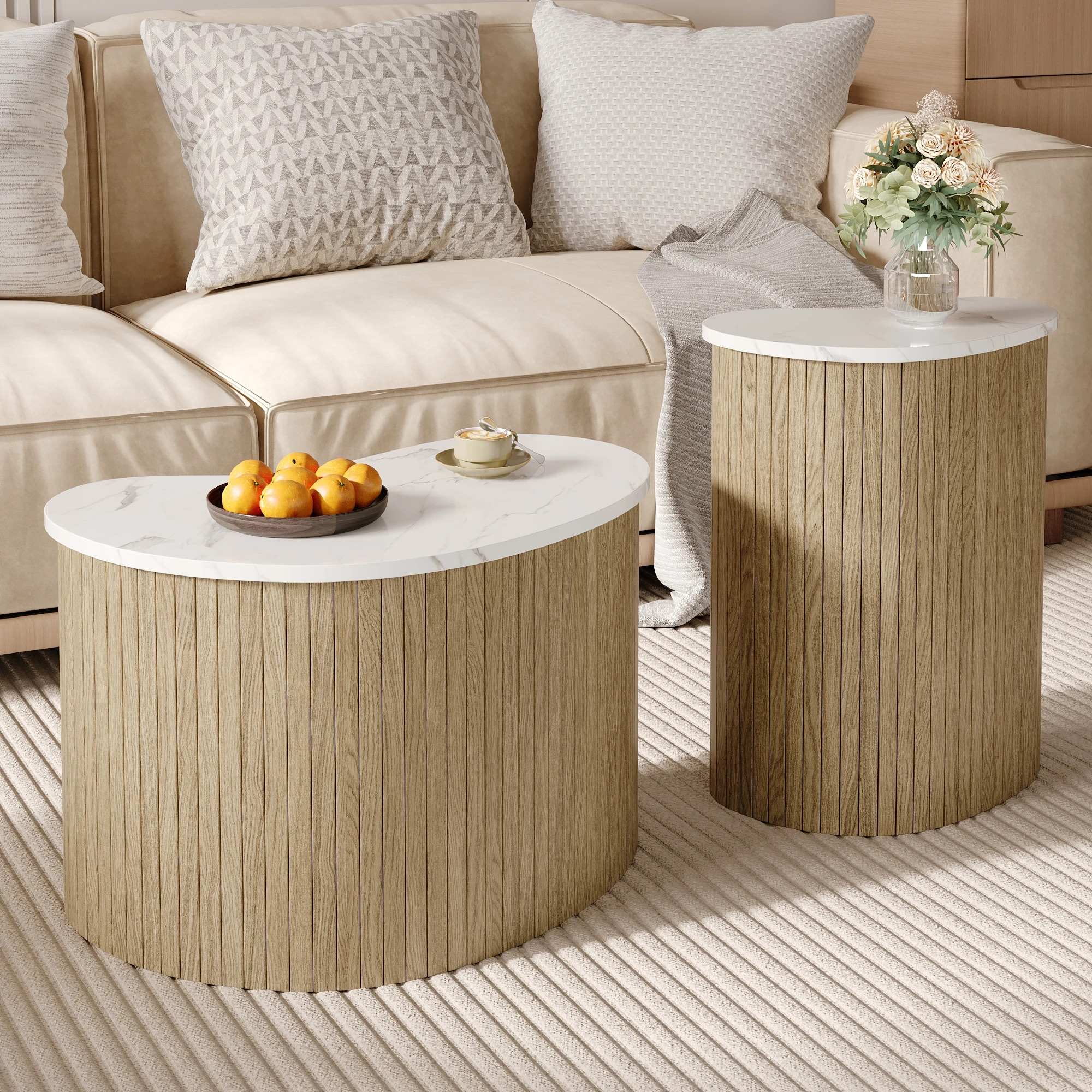 Sipora Coffee Table Set – Scandinavian Design - Image 4