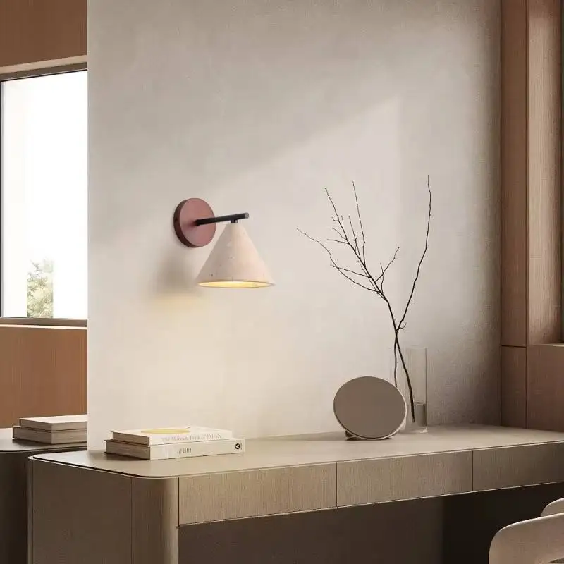 Leksvik – Vintage Travertine Wall Lamp - Imagem 5
