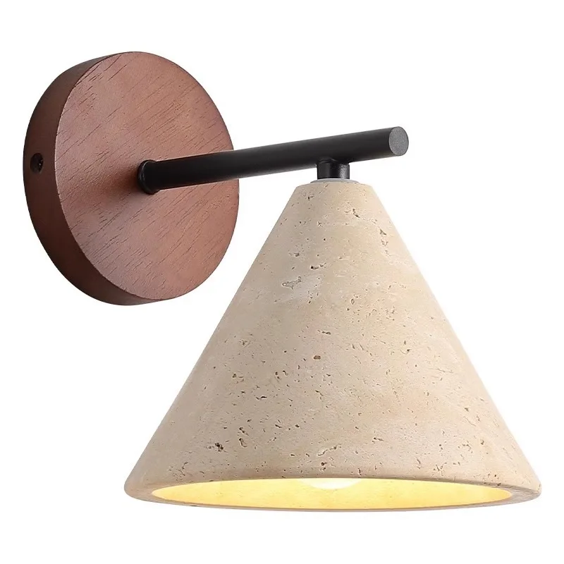 Leksvik – Vintage Travertine Wall Lamp - Imagem 6